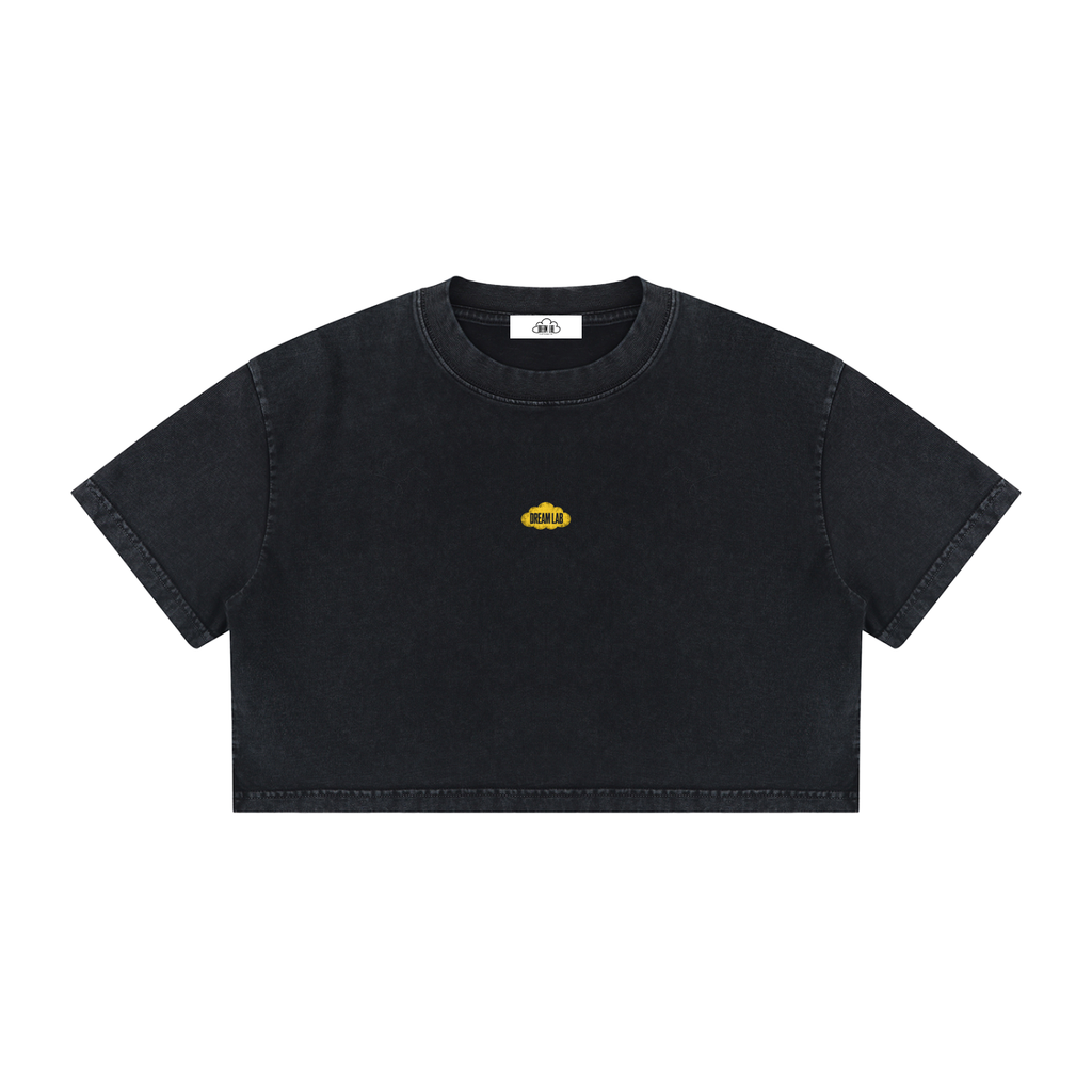 Bloom Women's Mineral Wash Cotton Crop T-Shirt