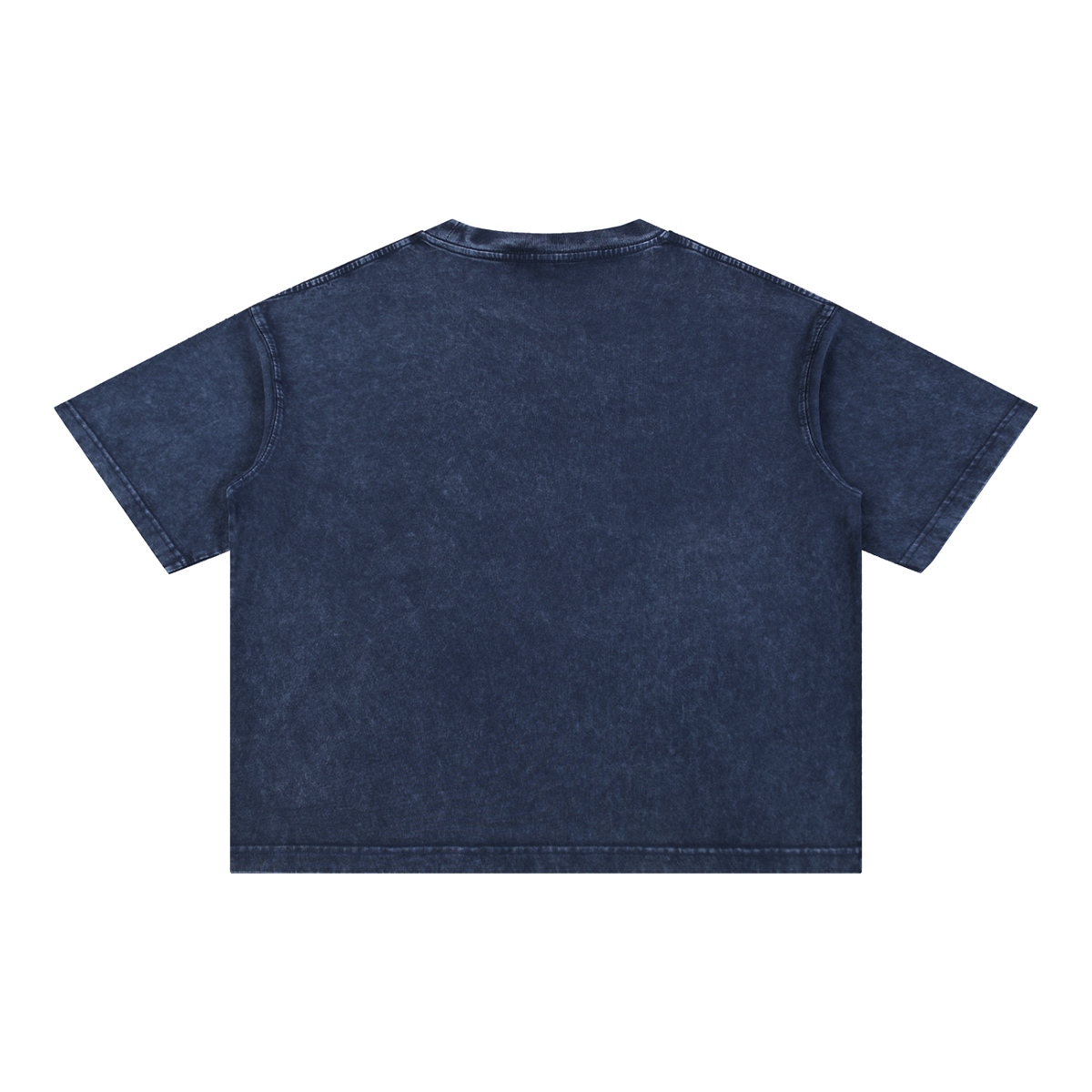 Vintage Core Navy Boxy Cotton T-Shirt