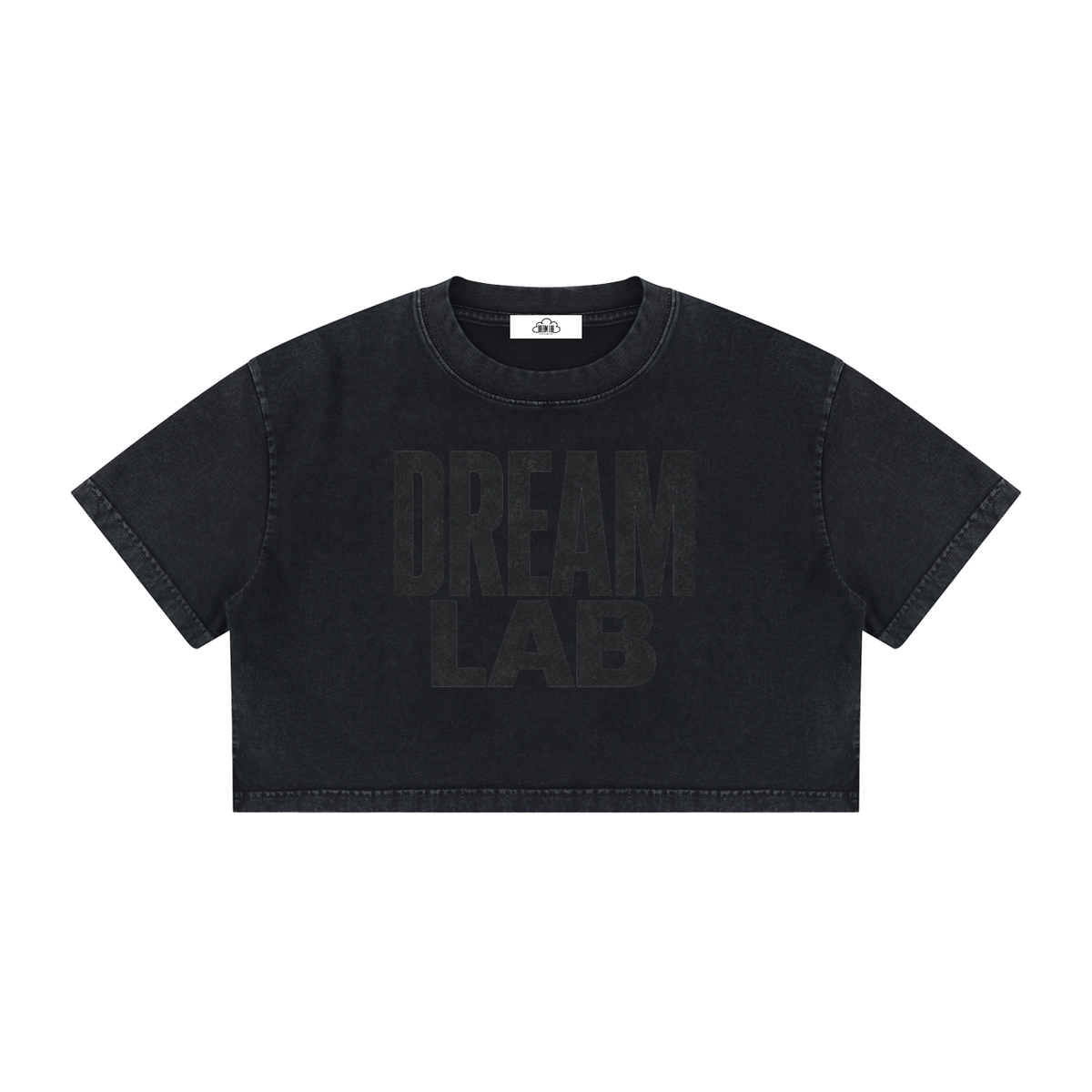 Women's Mineral Wash Cotton Crop T-Shirt