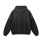 University Black/Grey Heavyweight Vintage Oversized Hoodie