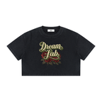 Women's Mineral Wash Cotton Crop T-Shirt