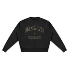 University Black Vintage Wash Crewneck Sweatshirt - WT outline