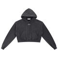 Snow Washed Cropped Hoodie