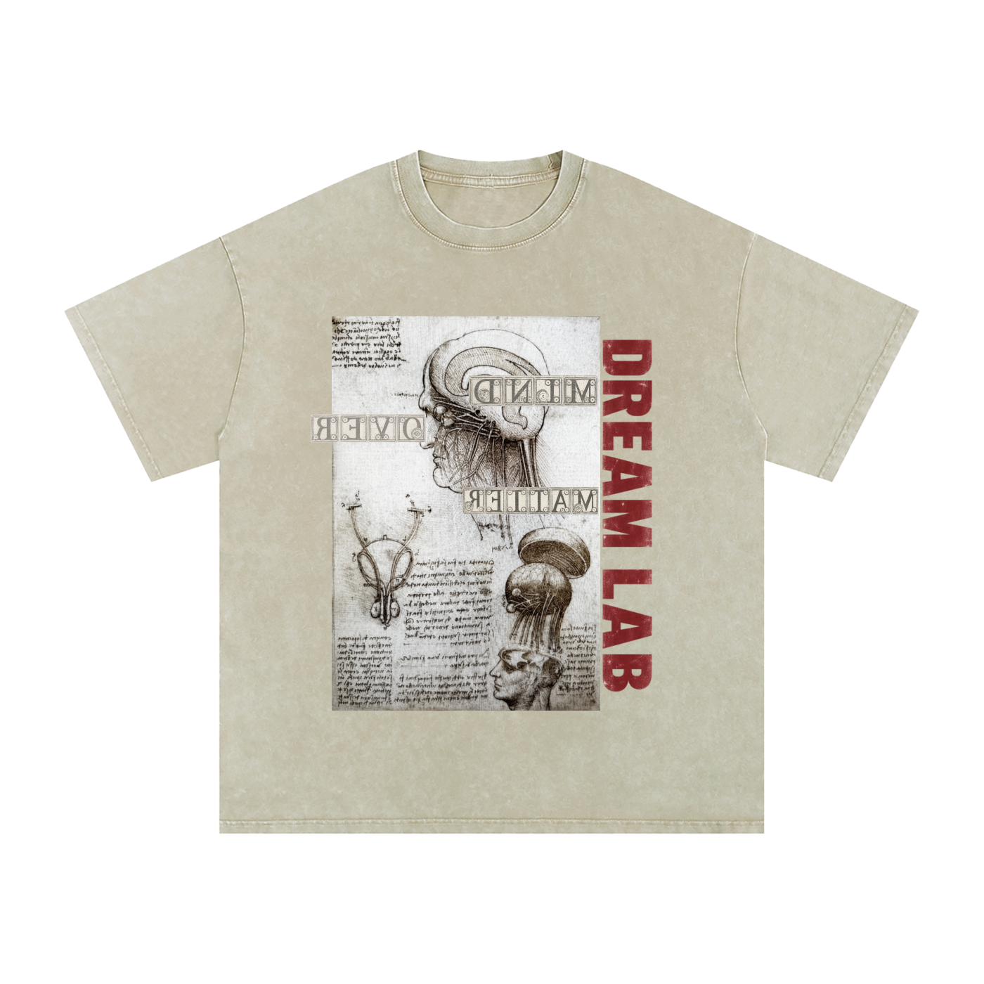 Mind Over Matter Washed Oversized Cotton T-Shirt