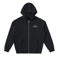 Cloud Logo Drop-Shoulder Zip Up Hoodie