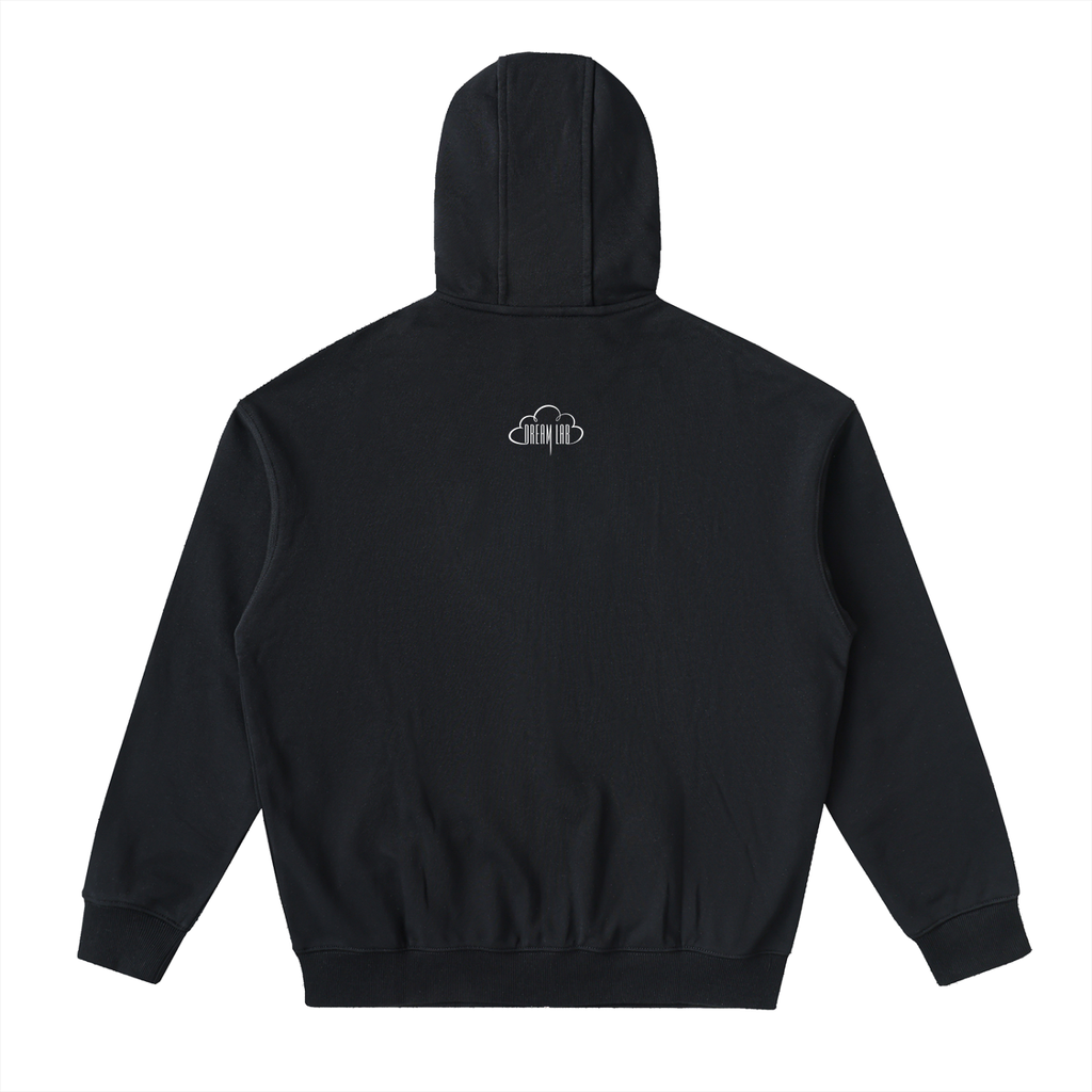 Cloud Logo Drop-Shoulder Zip Up Hoodie