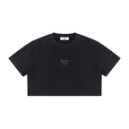 Women's Mineral Wash Cotton Crop T-Shirt