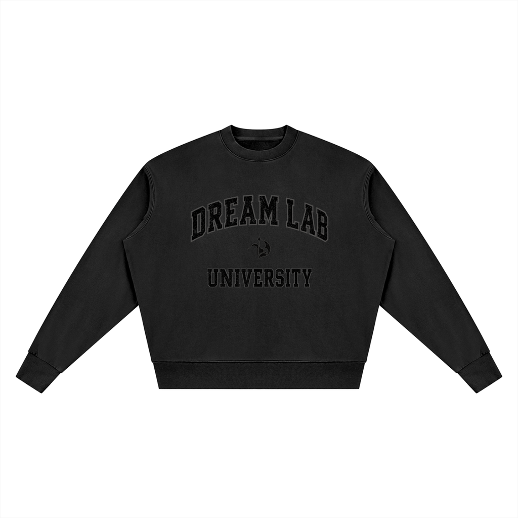 University Black Vintage Wash Crewneck Sweatshirt