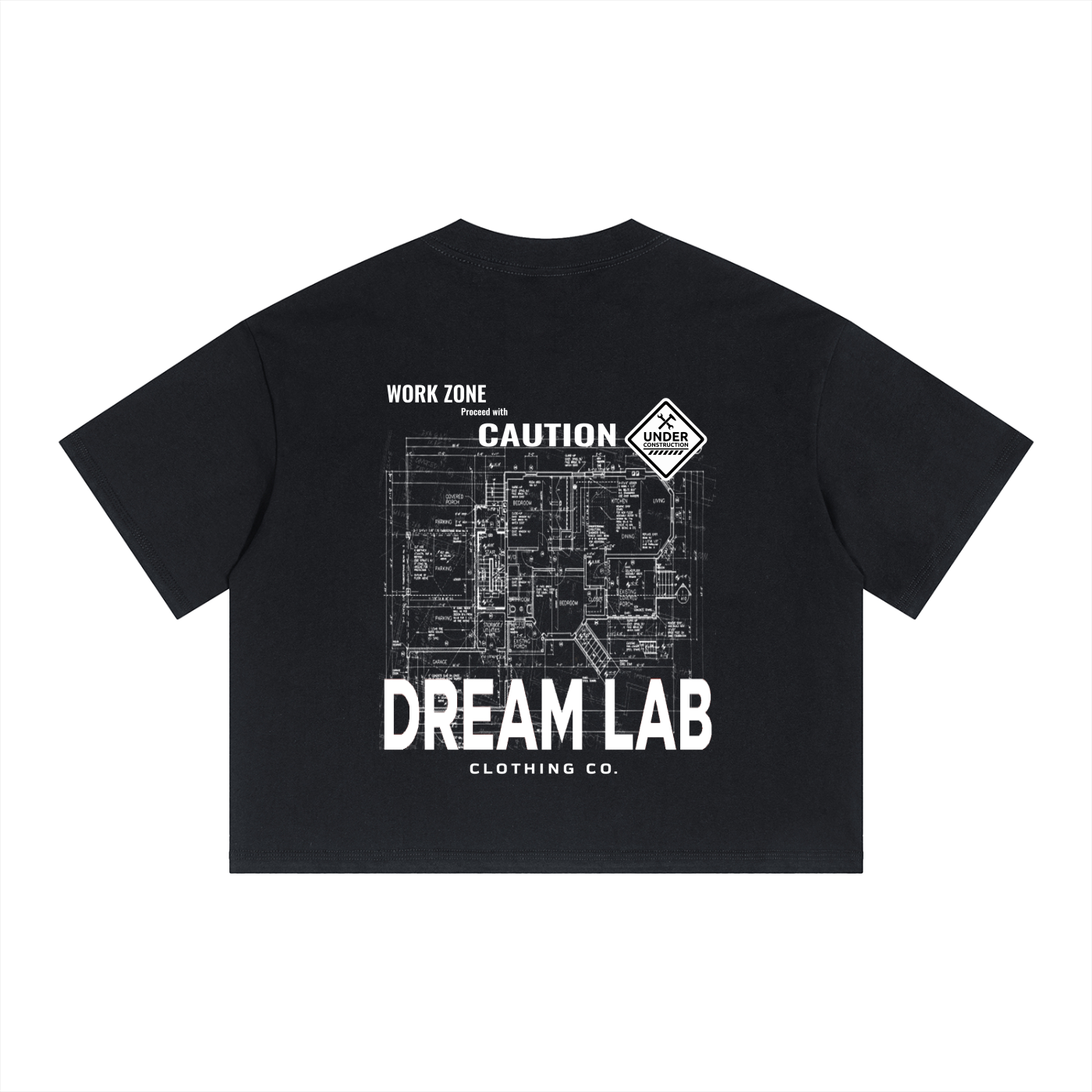 Building Dreams Box Drop Shoulder Crop T-Shirt