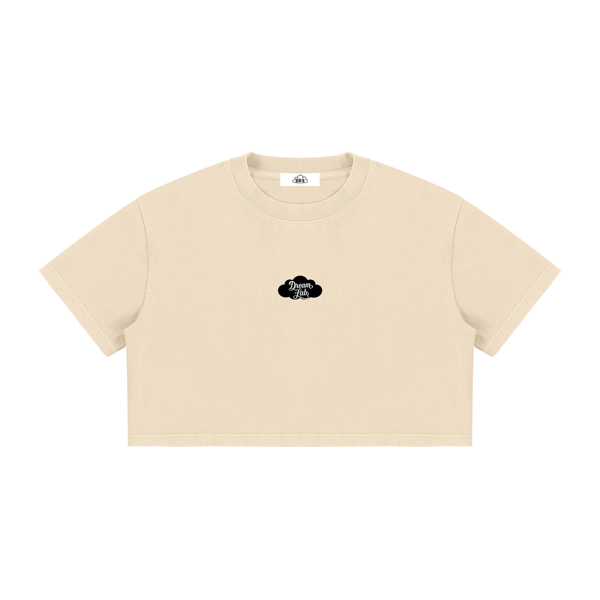 Women's Mineral Wash Cotton Crop T-Shirt