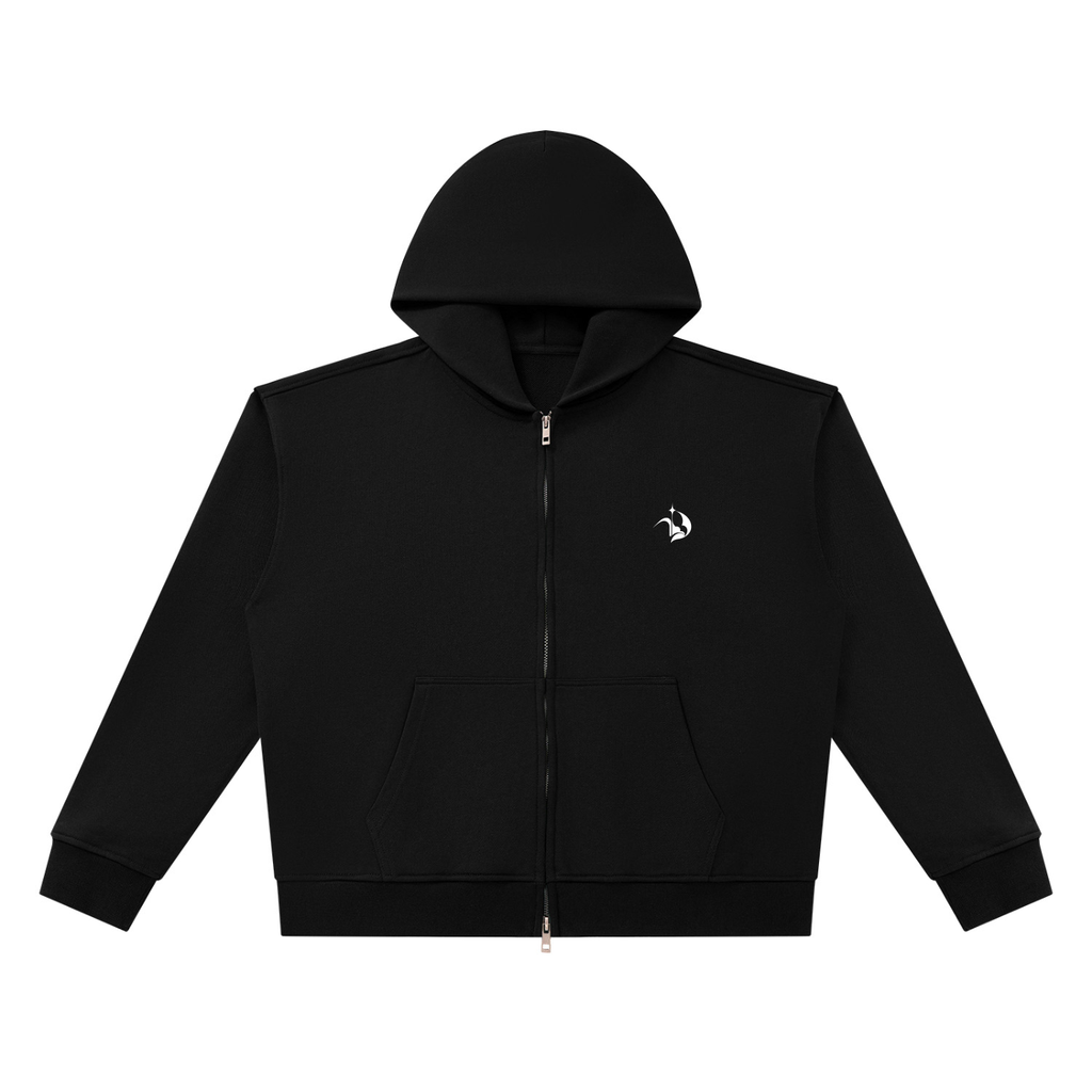 Unisex Heavyweight Full Zip Boxy Hoodie
