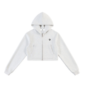 Essential Cropped Zip-Up Hoodie