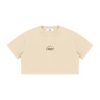 Women's Mineral Wash Cotton Crop T-Shirt
