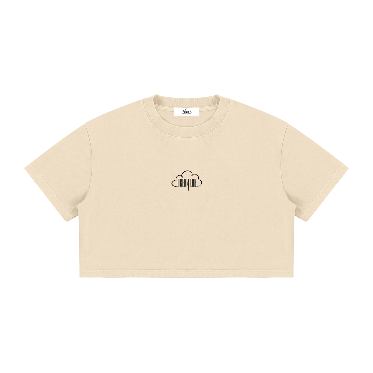 Women's Mineral Wash Cotton Crop T-Shirt