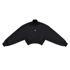 Women's Crop Mock Neck Sweatshirt