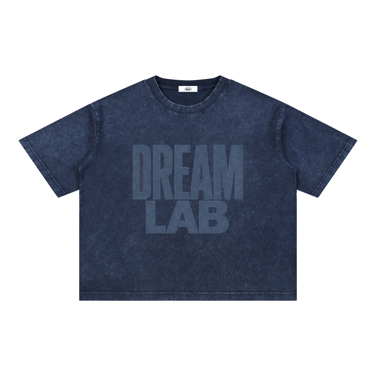 Vintage Core Navy Boxy Cotton T-Shirt