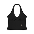 Women’s Ruched Halter Yoga Tank Top