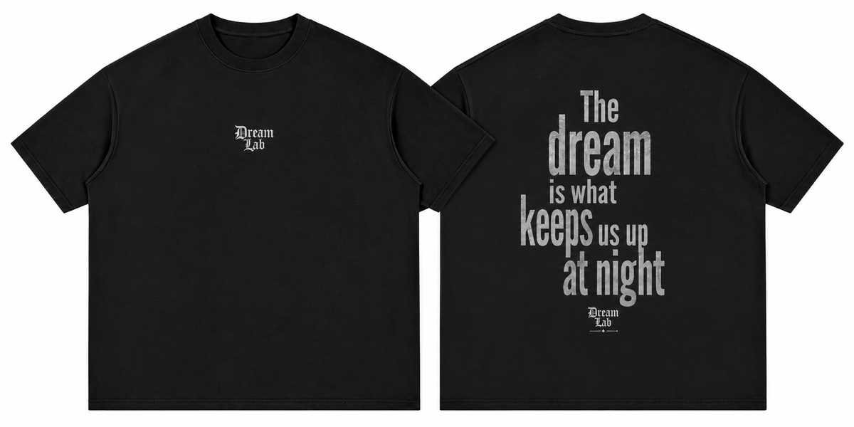 SLOGAN Loose Drop Shoulder T-Shirt