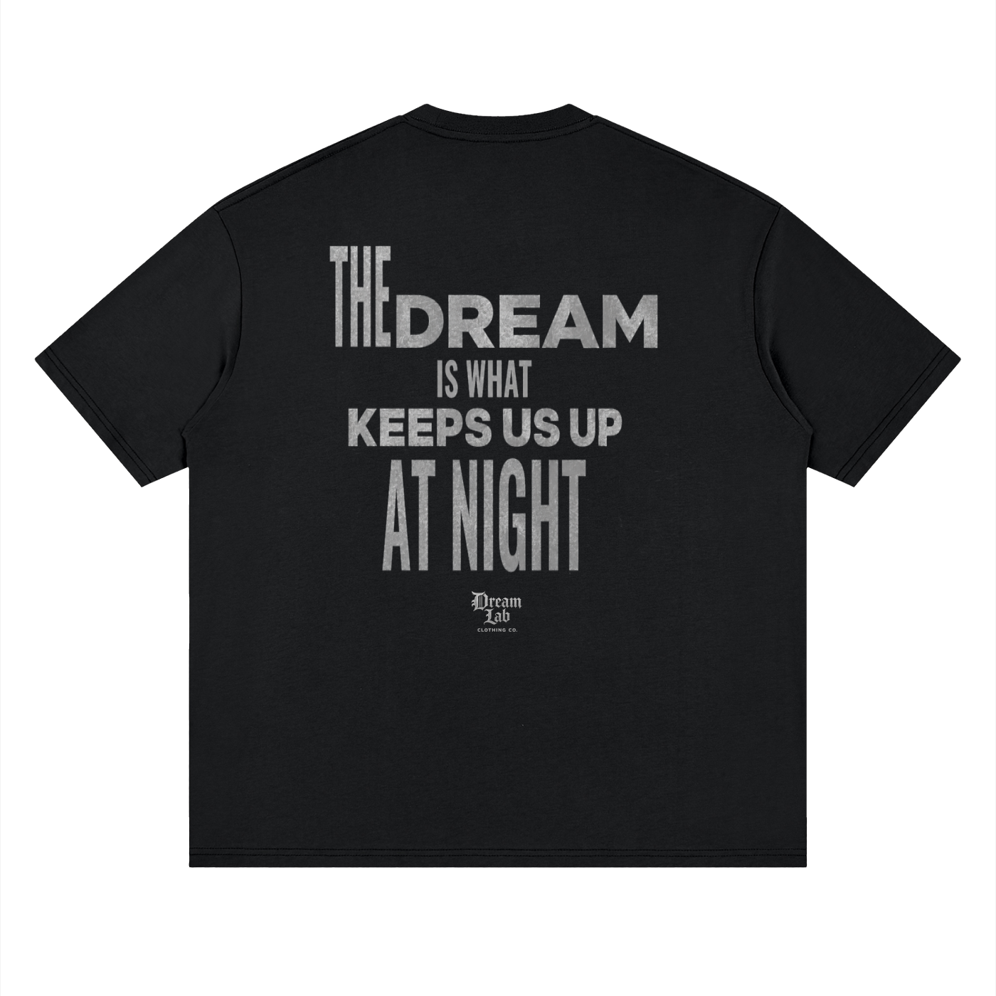 SLOGAN Loose Drop Shoulder T-Shirt