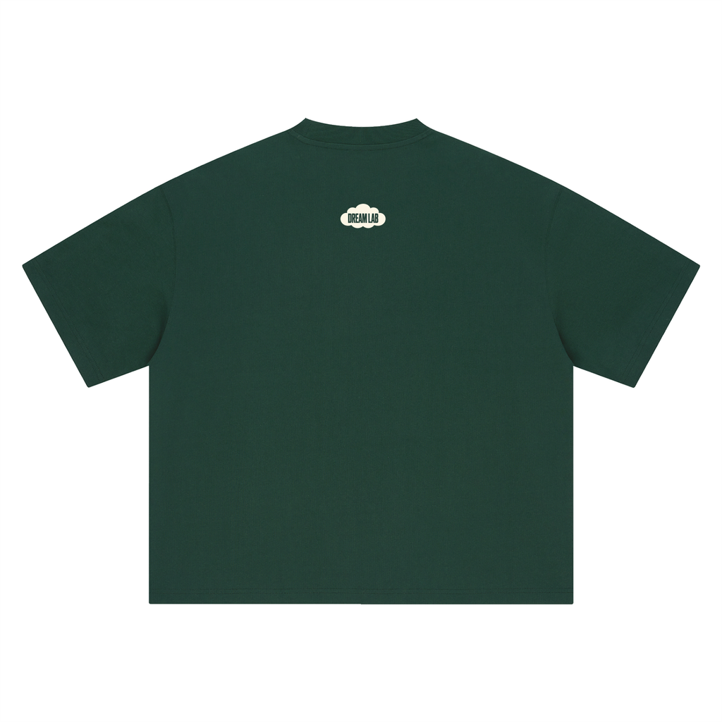 Displaced Cloud Logo Boxy Oversized T-Shirt