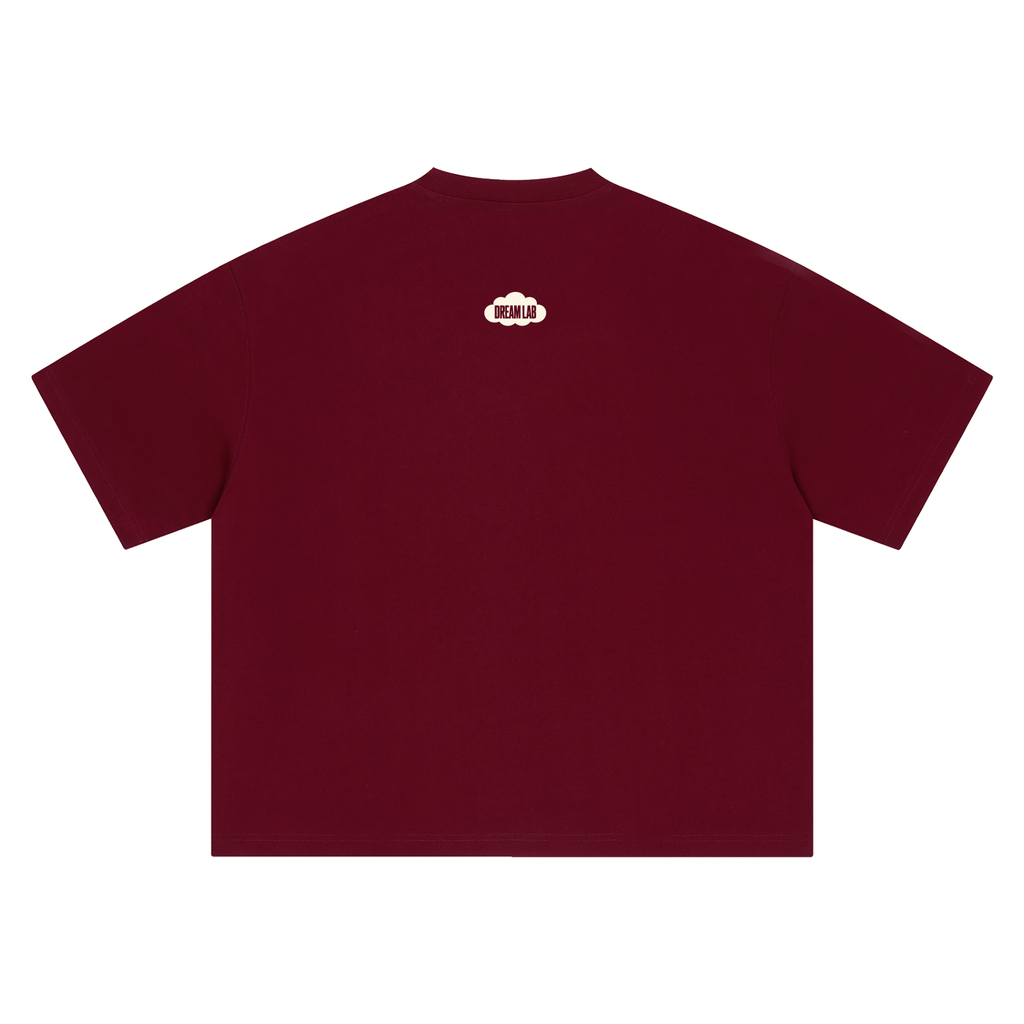 Displaced Cloud Logo Boxy Oversized T-Shirt