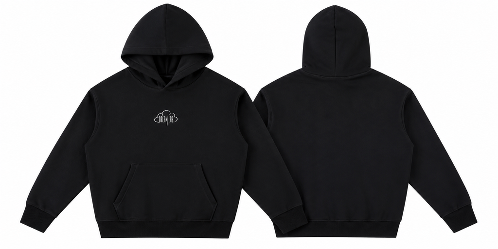 Cloud Logo Oversize Heavyweight Cotton Hoodie