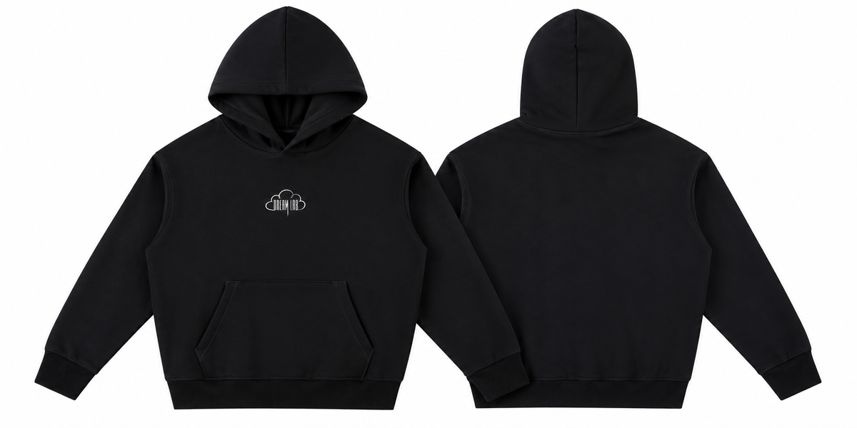 Cloud Logo Oversize Heavyweight Cotton Hoodie