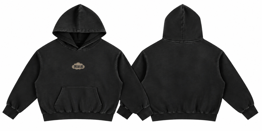 Cloud Logo Sunfade Boxy Hoodie