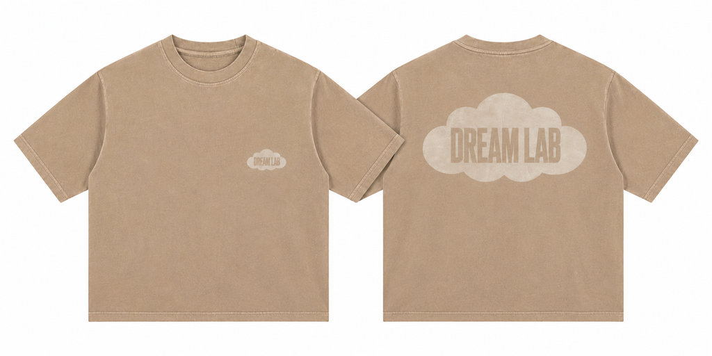 Off-centered Cloud Logo Washed T-Shirt