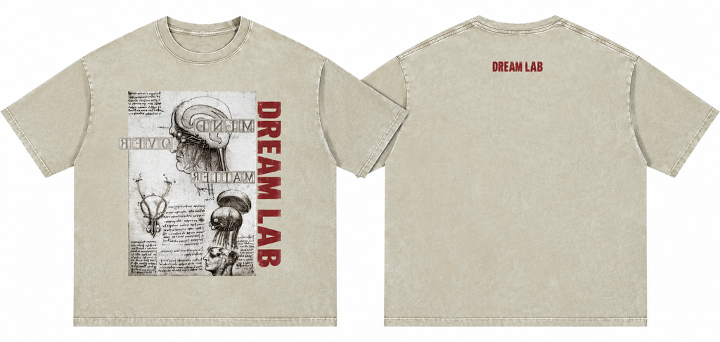 Mind Over Matter Washed Oversized Cotton T-Shirt