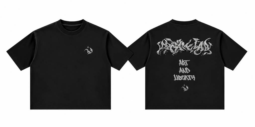 Graffiti Liberty Boxy Oversized T-Shirt