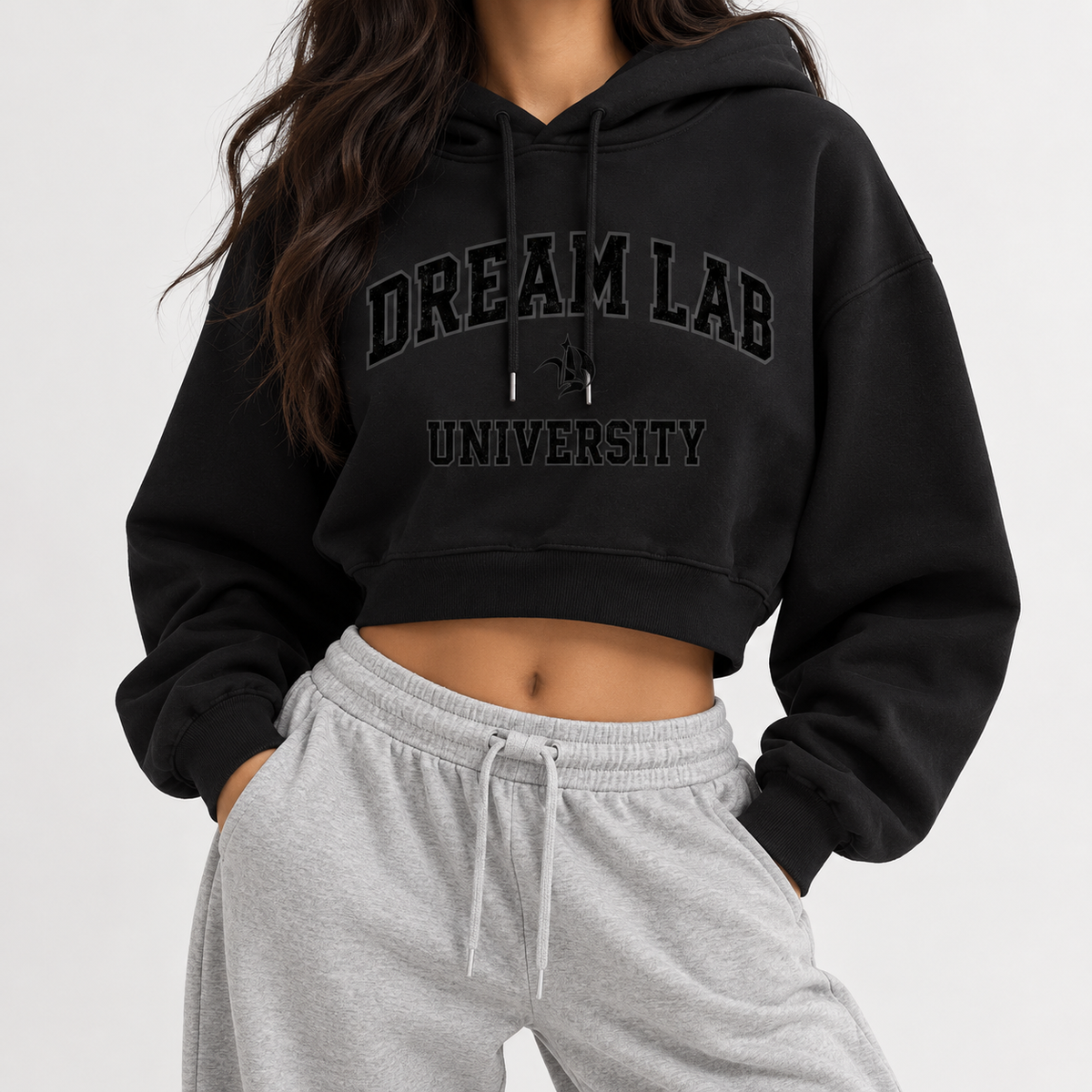 Women's University Cropped Hoodie