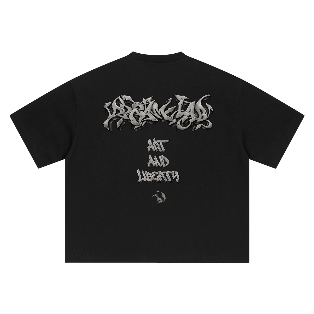 Graffiti Liberty Boxy Oversized T-Shirt