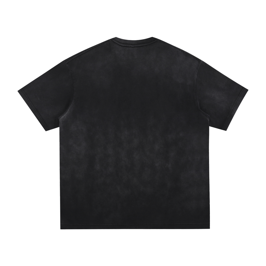 Cloud Logo Washed Hand-Frayed T-Shirt