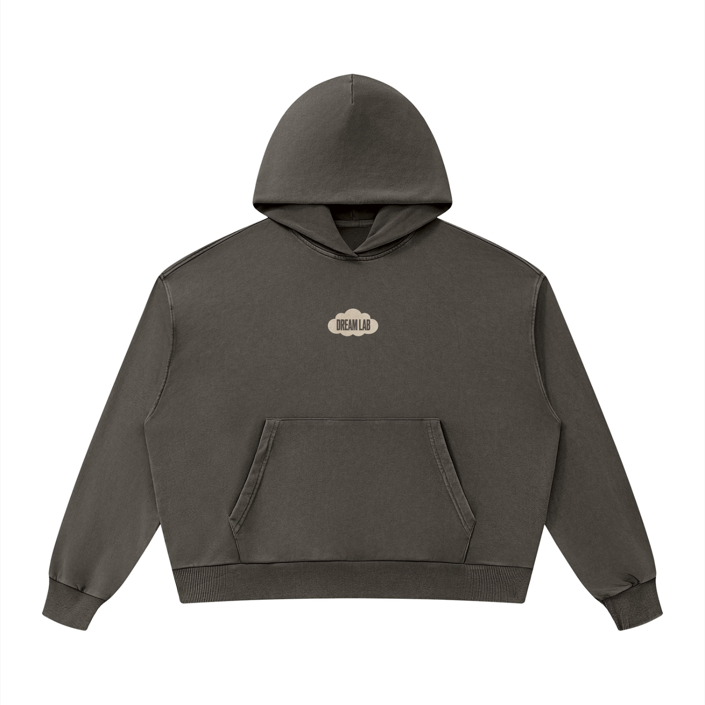 Cloud Logo Vintage Wash Boxy Hoodie