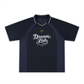 Striped V-Neck Soccer Jersey