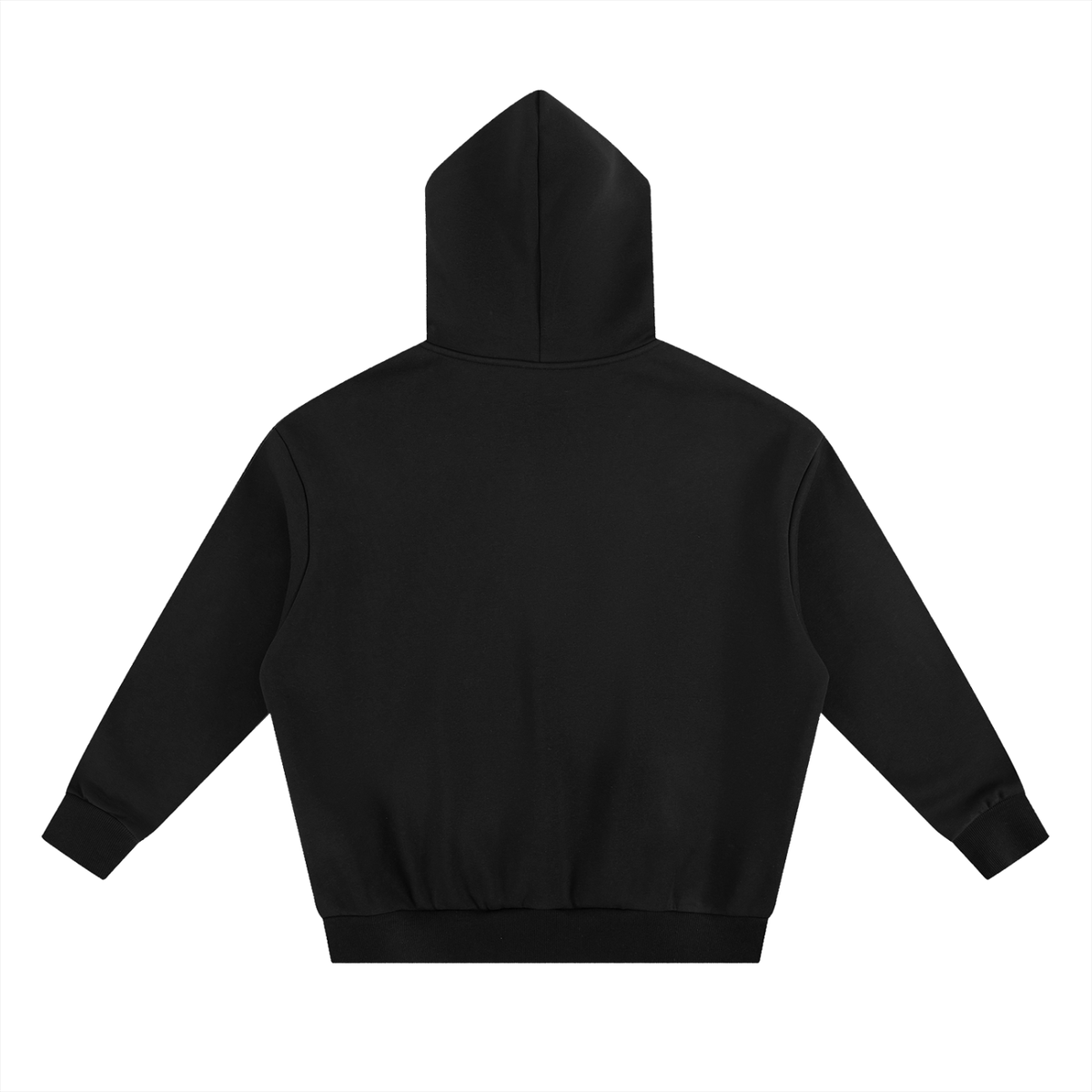 University Black Heavyweight Boxy Fleece Hoodie