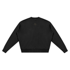 University Black Vintage Wash Crewneck Sweatshirt - WT outline