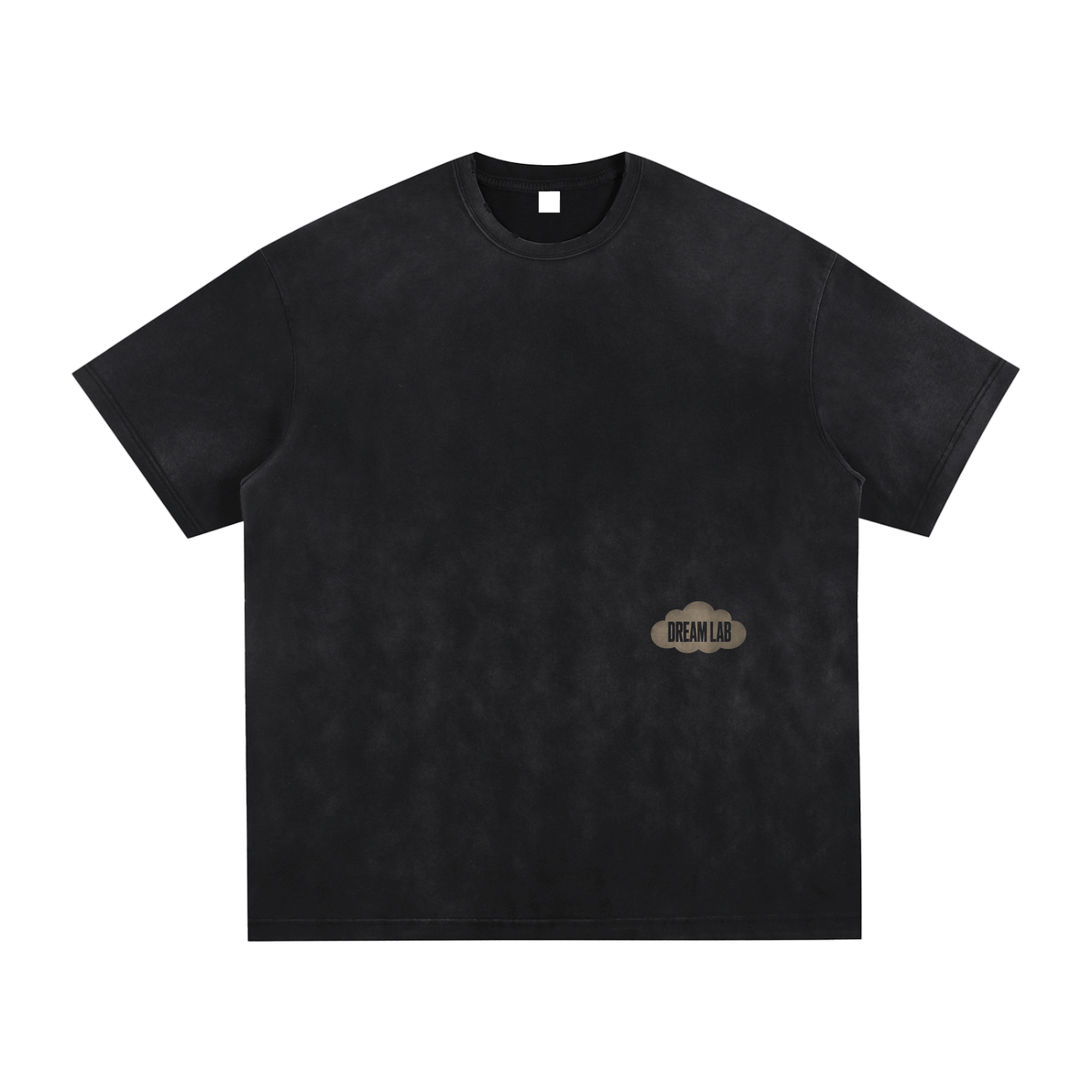 Cloud Logo Washed Hand-Frayed T-Shirt
