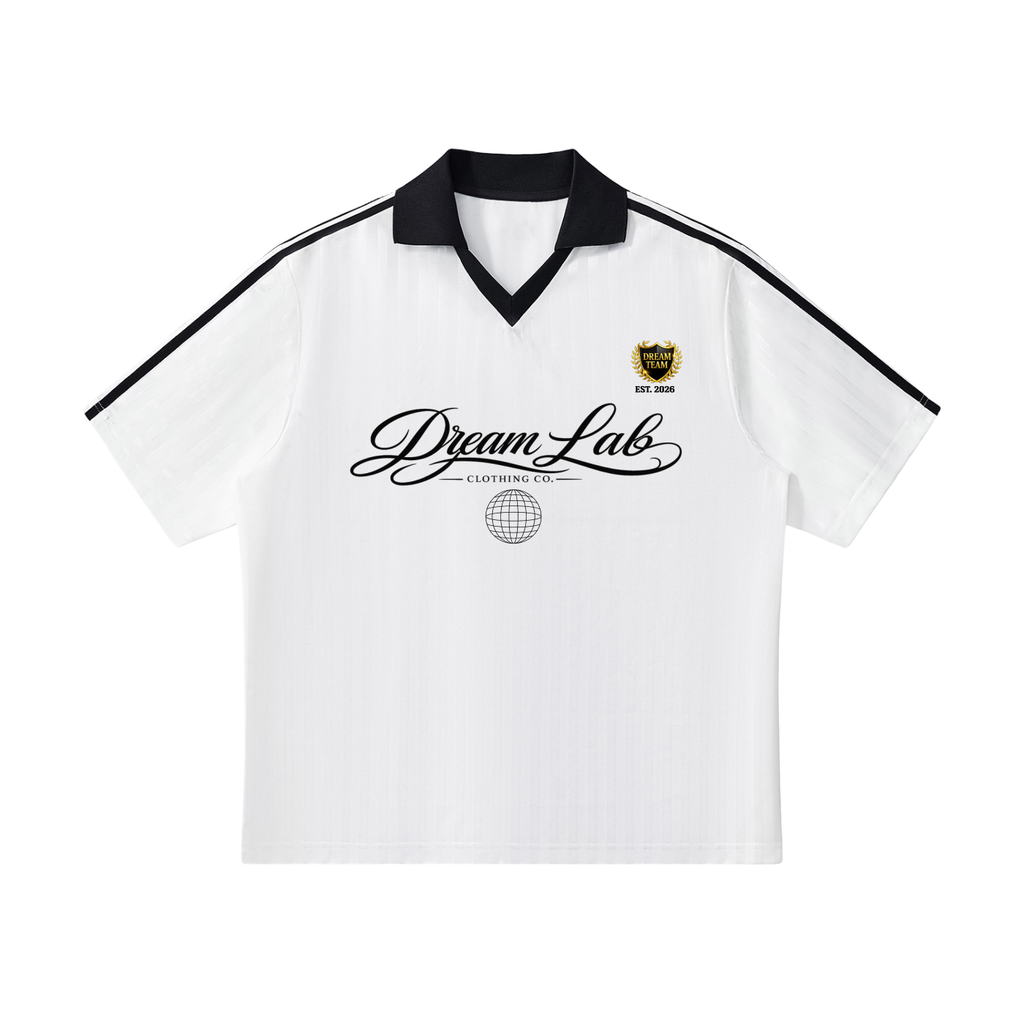 DREAM TEAM Collar Striped Soccer Jersey