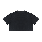 Women's Mineral Wash Cotton Crop T-Shirt
